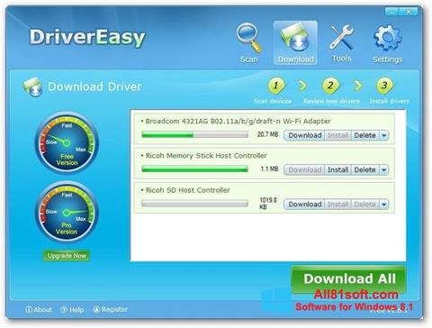 Skärmdump Driver Easy för Windows 8.1