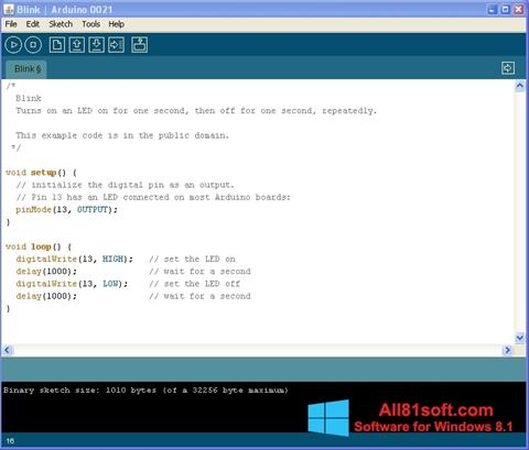 Skärmdump Arduino för Windows 8.1