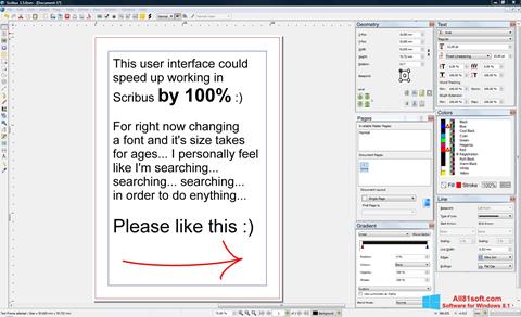 Skärmdump Scribus för Windows 8.1
