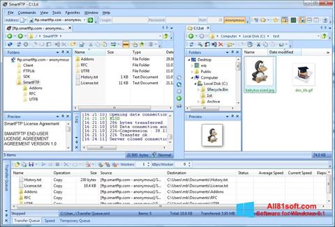 Skärmdump SmartFTP för Windows 8.1