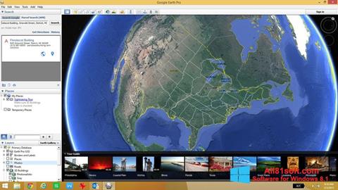 Skärmdump Google Earth Pro för Windows 8.1