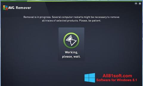 Skärmdump AVG Remover för Windows 8.1