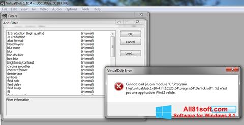 Skärmdump VirtualDub för Windows 8.1