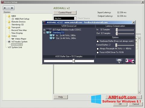 Skärmdump ASIO4ALL för Windows 8.1
