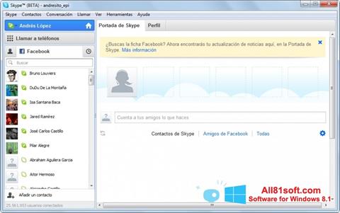 Skärmdump Skype Beta för Windows 8.1