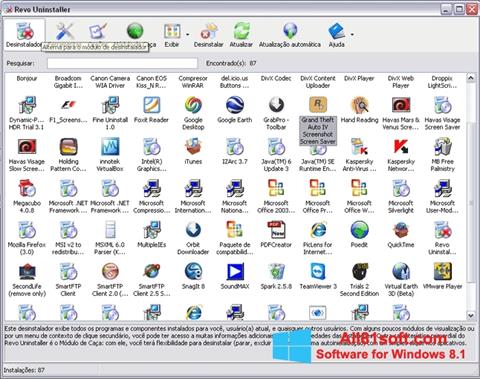 Skärmdump Revo Uninstaller för Windows 8.1