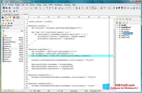 Skärmdump PSPad för Windows 8.1