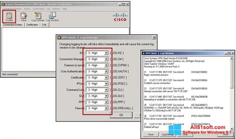 Skärmdump Cisco VPN Client för Windows 8.1