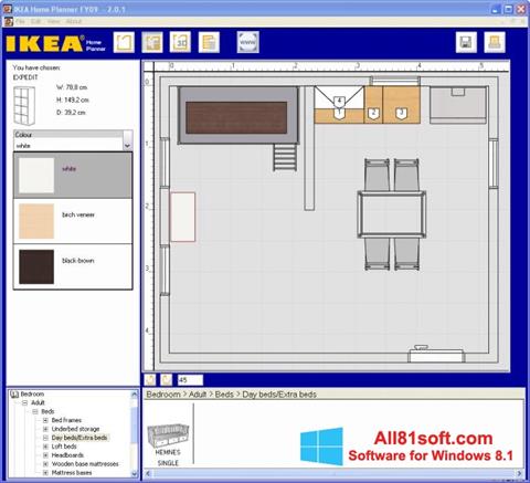 Skärmdump IKEA Home Planner för Windows 8.1