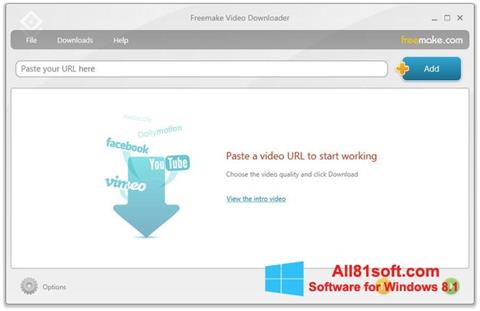 Skärmdump Freemake Video Downloader för Windows 8.1