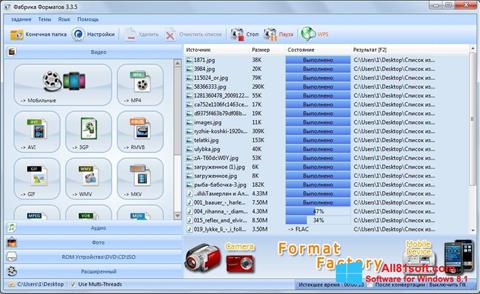 Skärmdump Format Factory för Windows 8.1