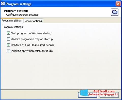 Skärmdump SearchInform för Windows 8.1